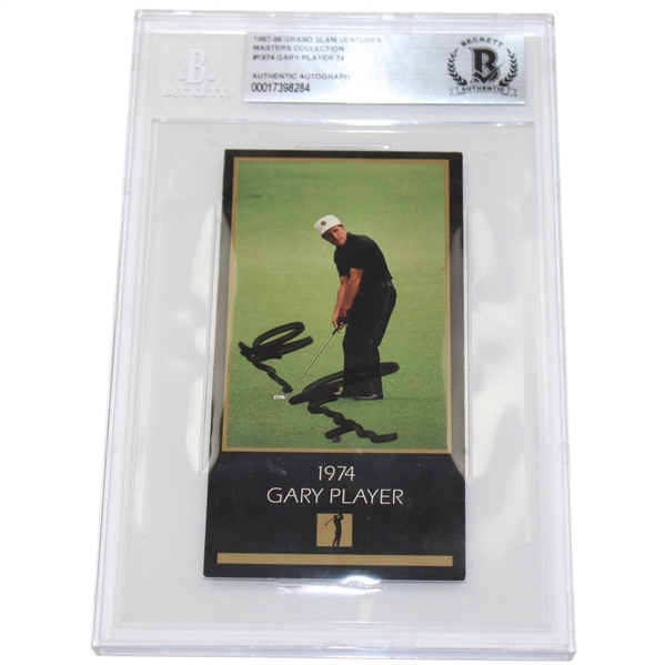 Gary Player Signed Masters Collection 1974 GSV Golf Card - 1998 BAS Authentic AUTO