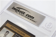 Byron Nelson Signed Masters Collection '1937' GSV Golf Card - 1998 BAS Authentic AUTO
