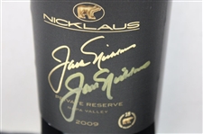 Jack Nicklaus Signed NICKLAUS 2009 Private Reserve Napa Valley Cab Merlot Wine Bottle JSA ALOA