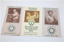 Nicklaus, Daly, & More Signed Three (3) Memorial Tournament Spectator's Handbooks JSA ALOA