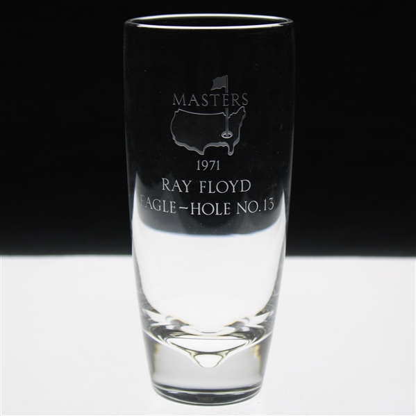Ray Floyds 1971 Masters Tournament Hole No. 13 Steuben Crystal Eagle Glass