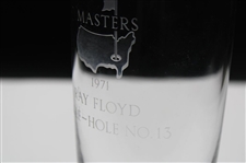 Ray Floyd's 1971 Masters Tournament Hole No. 13 Steuben Crystal Eagle Glass