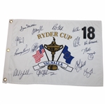 2008 Ryder Cup at Valhalla Team USA Signed Embroidered Flag - Ray Floyd Collection JSA ALOA 
