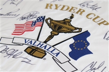 2008 Ryder Cup at Valhalla Team USA Signed Embroidered Flag - Ray Floyd Collection JSA ALOA 