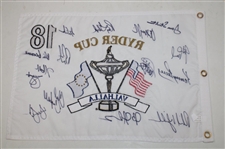 2008 Ryder Cup at Valhalla Team USA Signed Embroidered Flag - Ray Floyd Collection JSA ALOA 