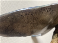 Ray Floyd's Personal Senior Skins Game Whales On Coral Bronze Trophy w/Marble Base by Robert Wyland