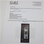 Ray Floyd's Winning Personal Used 1969 PGA Championship Macgregor Driver In Wood Shadow Box