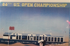 Ray Floyd's Personal 1986 US Open at Shinnecock Hills Byron Huff Ltd Ed Poster - Framed