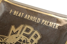 1963 Military Police Association International Golf Day 'I Beat Arnold Palmer' Glass Plate