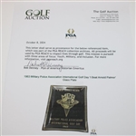 1963 Military Police Association International Golf Day 'I Beat Arnold Palmer' Glass Plate