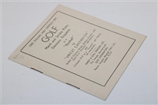 1941 'Golf Match And Stroke Rules, Decisions, Etiquette In A Nutshell' By Uncut Cavendish