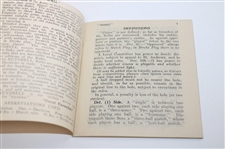 1941 'Golf Match And Stroke Rules, Decisions, Etiquette In A Nutshell' By Uncut Cavendish
