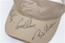 Arnold Palmer, Bob Gilder & Other Signed Fred Meyer Challenge Visor JSA ALOA
