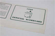 1996 Masters Tournament Official Scorecard 
