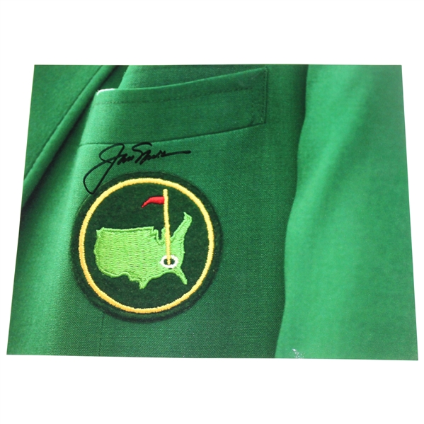 Jack Nicklaus Signed Masters Green Jacket Photo with Letter JSA ALOA