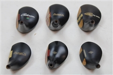 Six (6) Miniature Persimmon Wood Head Salesman Samples 