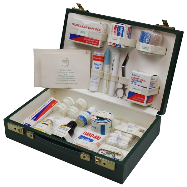 1975 Augusta National Golf Club Masters Member Gift - Complete First Aid Kit Set