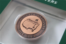 Masters Tournament 4 Pack of Ball Markers, Divot Tool Set & Copper Ball Marker