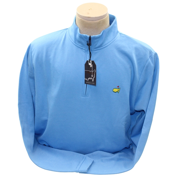 Masters Tech Blue Performance Apparel Quarter Zip 