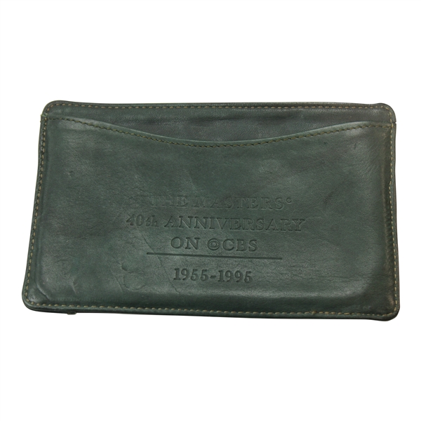 Bobby Clampetts Personal 1995 Masters 40th Anniversary on CBS Green Leather Wallet
