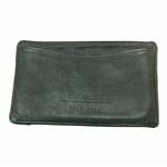 Bobby Clampett's Personal 1995 Masters 40th Anniversary on CBS Green Leather Wallet