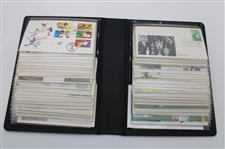 100 First Day Covers w/Some Signed by Charles Coody, Zach Johnson, Nancy Lopez & Others