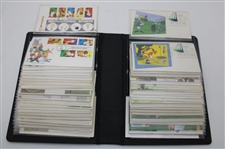 100 First Day Covers w/Some Signed by Charles Coody, Zach Johnson, Nancy Lopez & Others