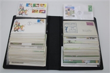 100 First Day Covers w/Some Signed by Charles Coody, Zach Johnson, Nancy Lopez & Others