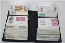 100 First Day Covers w/Some Signed by Charles Coody, Zach Johnson, Nancy Lopez & Others