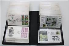 100 First Day Covers w/Some Signed by Charles Coody, Zach Johnson, Nancy Lopez & Others