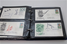 150 First Day Covers w/Some Signed by Byron Nelson, Gene Sarazen, Lee Trevino & Others 