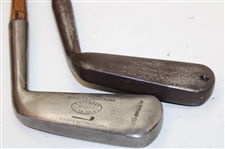 Tom Stewart Putting Cleek & Circa 1898 J. & A. Dickson Offset Blade Putter w/Shaft Stamp