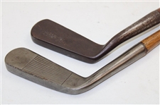 Tom Stewart Putting Cleek & Circa 1898 J. & A. Dickson Offset Blade Putter w/Shaft Stamp