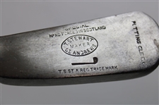 Tom Stewart Putting Cleek & Circa 1898 J. & A. Dickson Offset Blade Putter w/Shaft Stamp