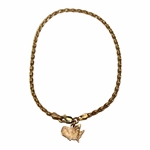 Masters Tournament Logo 14k Gold Charm Bracelet with Box