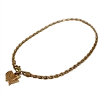 Masters Tournament Logo 14k Gold Charm Bracelet with Box