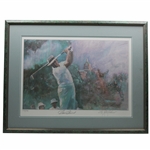 Sam Snead Signed Ltd Ed 255/700 Spitzmiller Lithograph - Framed JSA ALOA