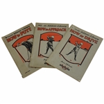 1922 How To Drive How To Approach & How To Putt Wilson Athletic Library Booklets