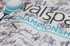 Tiger Woods & Field Signed Valspar Championship Flag JSA ALOA