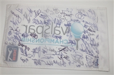 Tiger Woods & Field Signed Valspar Championship Flag JSA ALOA