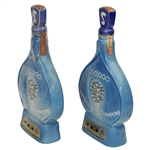 Two (2) 1971 Las Vegas Sahara Invitational Ceramic Jim Beam 100 Bottles