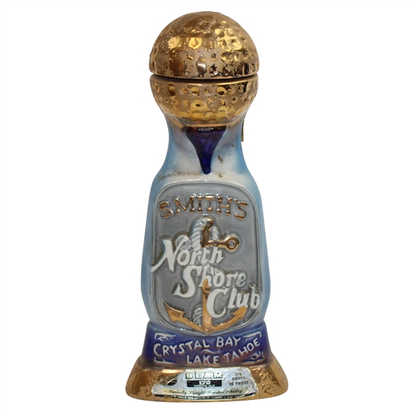 Smiths North Shore Club Crystal Bay, Lake Tahoe Jim Beam 170 Whiskey Bottle