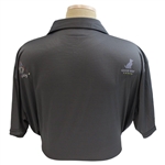 John Daly Signed Grey & Black Striped Dignity Collared Shirt with Sponsors JSA ALOA