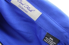 John Daly Signed Dark Blue Cool Fish Collared Shirt with Sponsors JSA ALOA