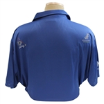John Daly Signed Blue Black Striped Dignity Collared Shirt with Sponsors JSA ALOA