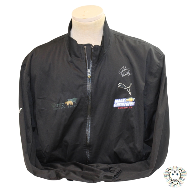 John Daly Signed Black Puma Windbreaker with Sponsors JSA ALOA