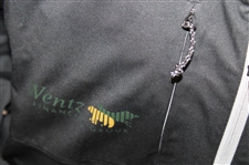 John Daly Signed Black with Grey Trim Masters Tech Windbreaker with Sponsors JSA ALOA