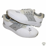 John Daly Signed Match Used White Puma Golf Shoes  - Daly Collection
