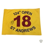 John Daly Signed 1995 OPEN Championship at St Andrews Yellow Flag JSA ALOA
