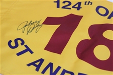 John Daly Signed 1995 OPEN Championship at St Andrews Yellow Flag JSA ALOA